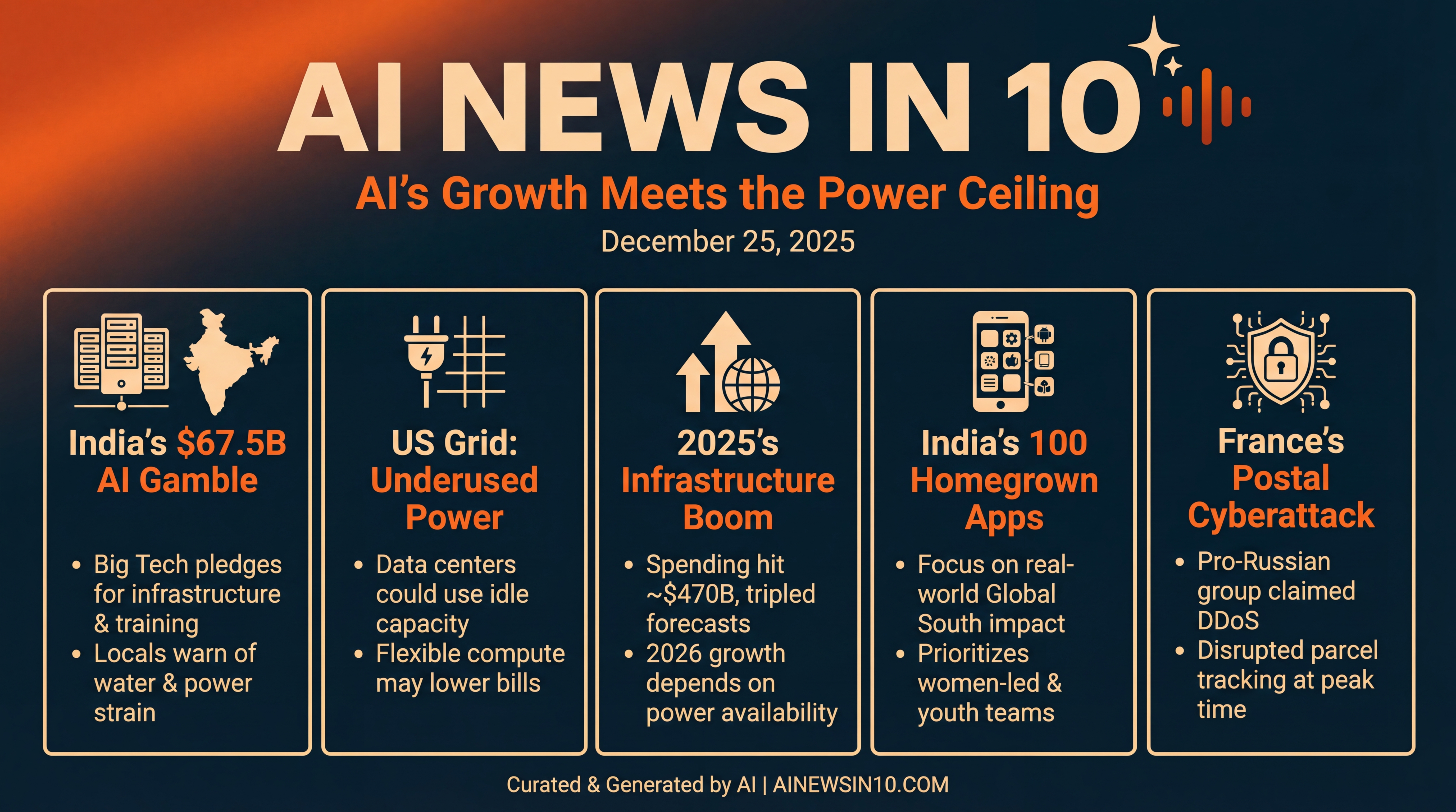 Infographic for AI’s Growth Meets the Power Ceiling