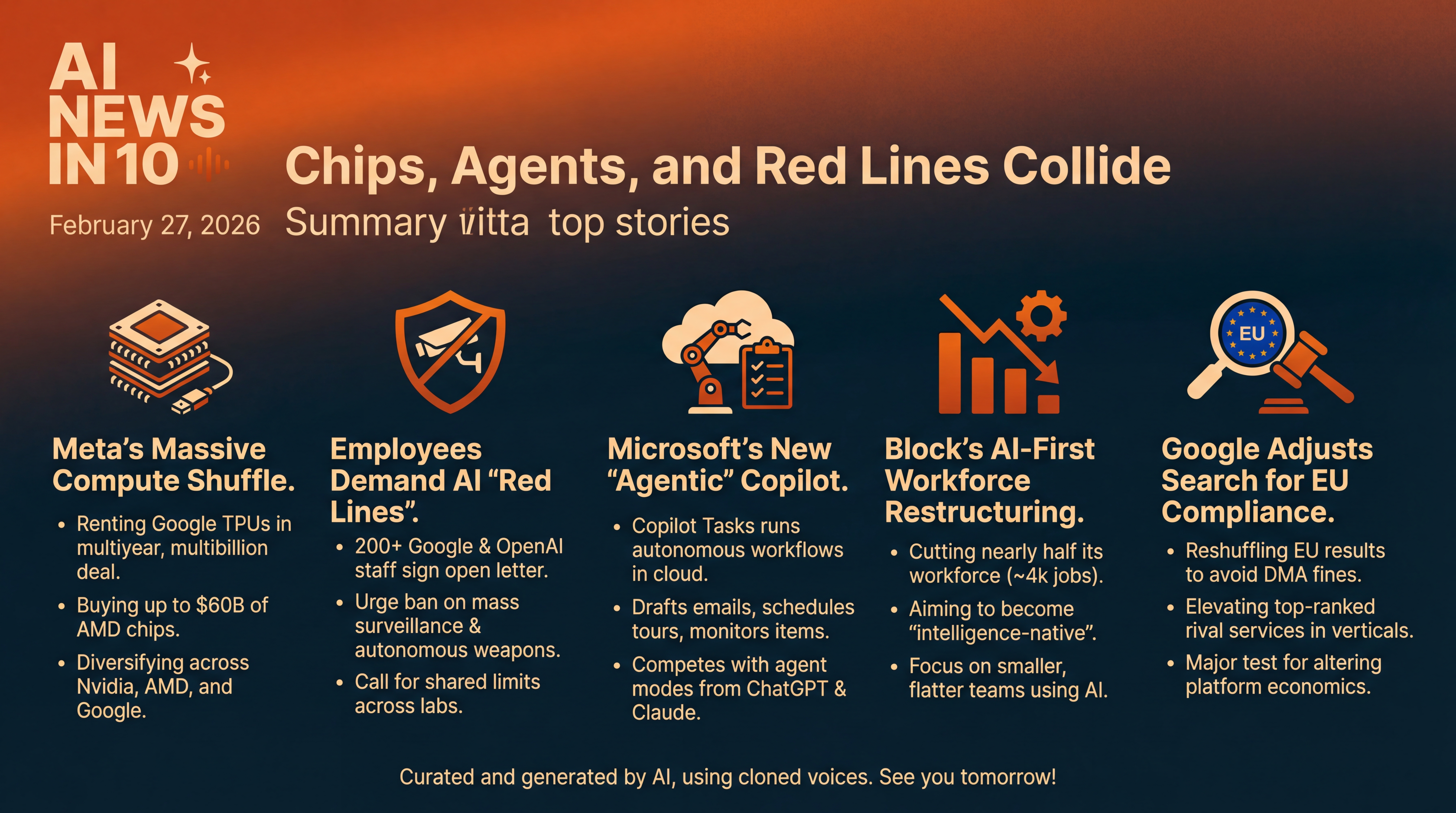 Infographic for Chips, Agents, and Red Lines Collide