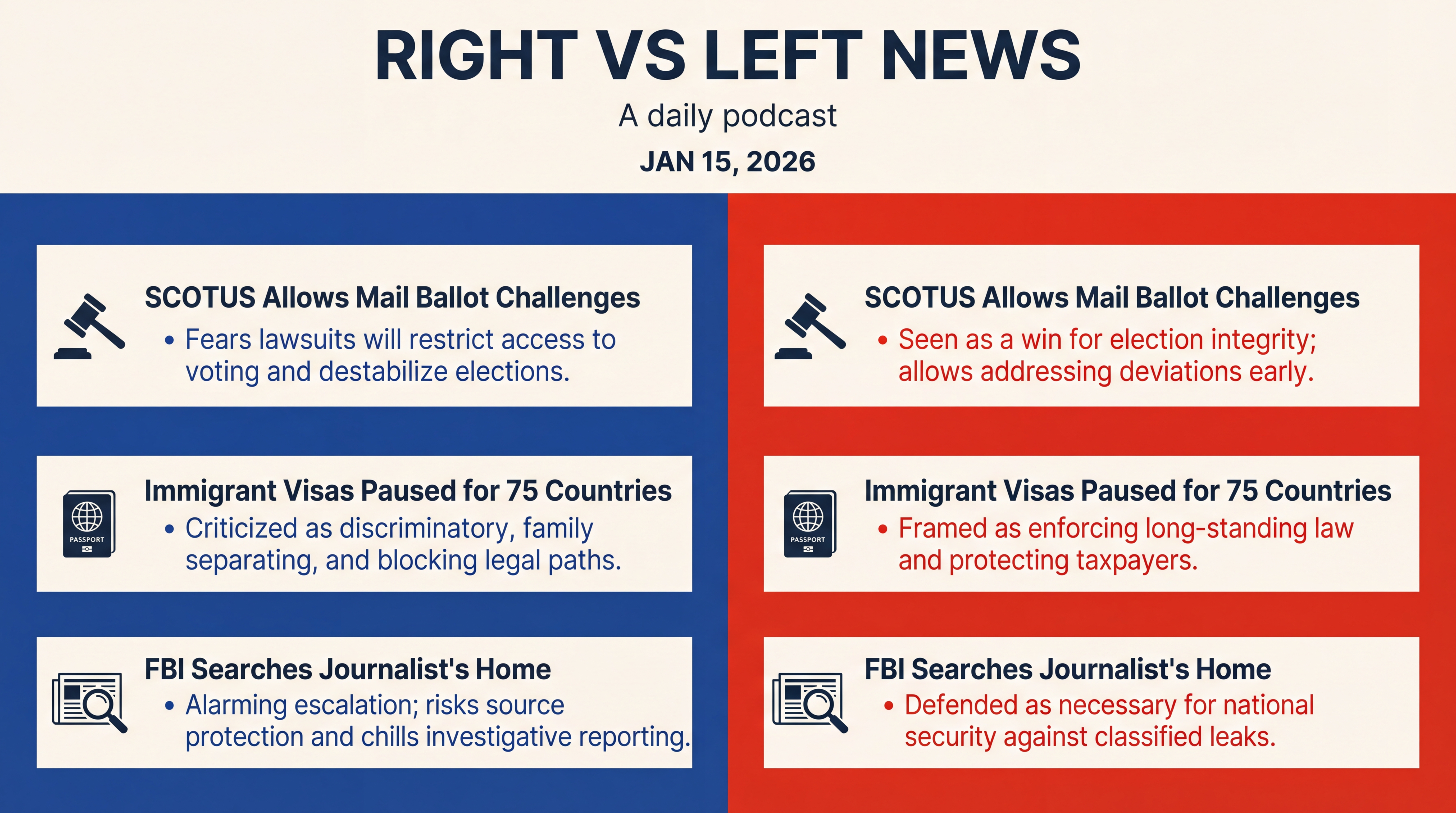 Infographic for Courts, Visas, Press Freedom, and Ukraine Aid