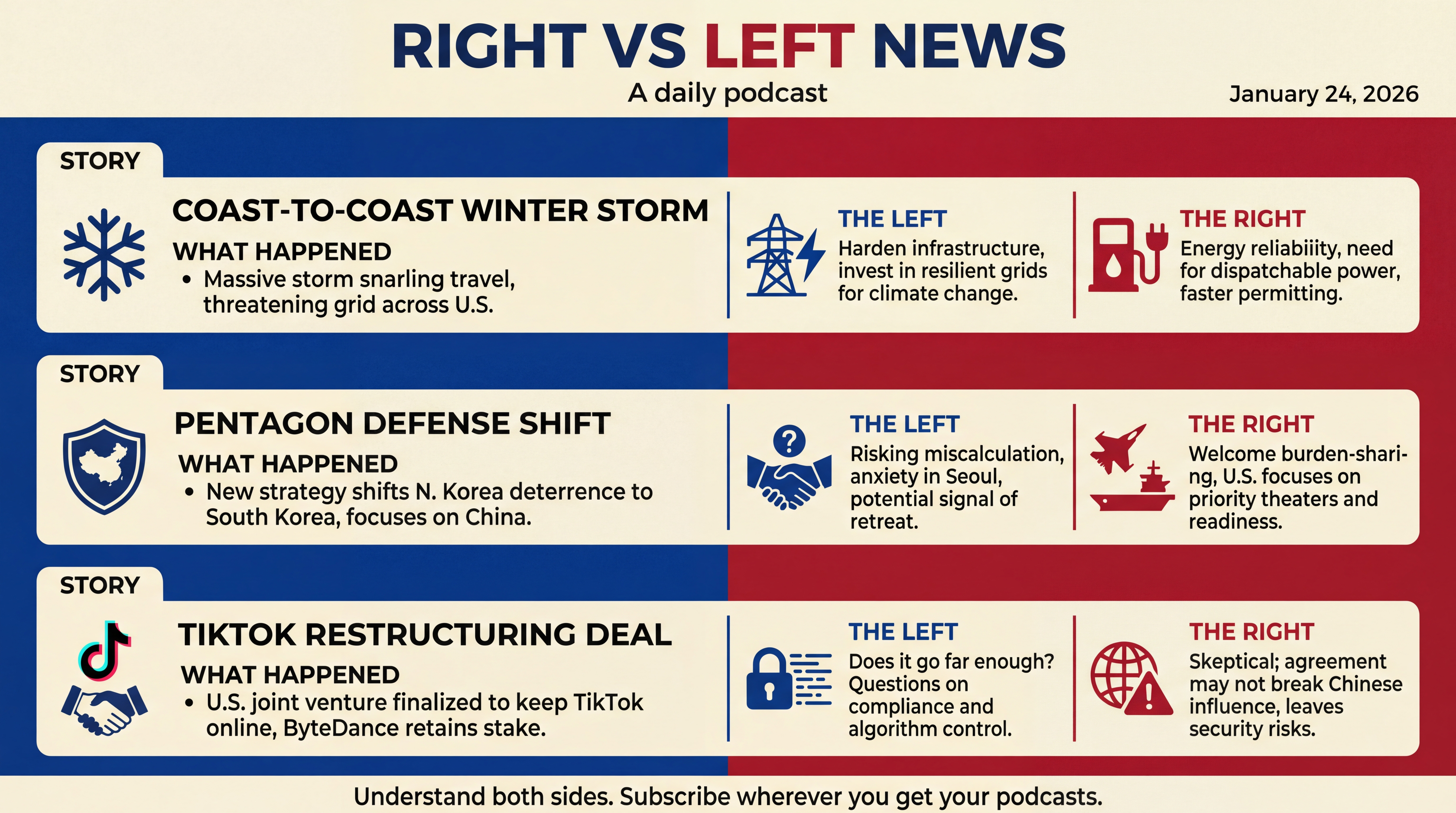 Infographic for Storms, Strategy Shifts, TikTok, China Purges, Abortion Debate