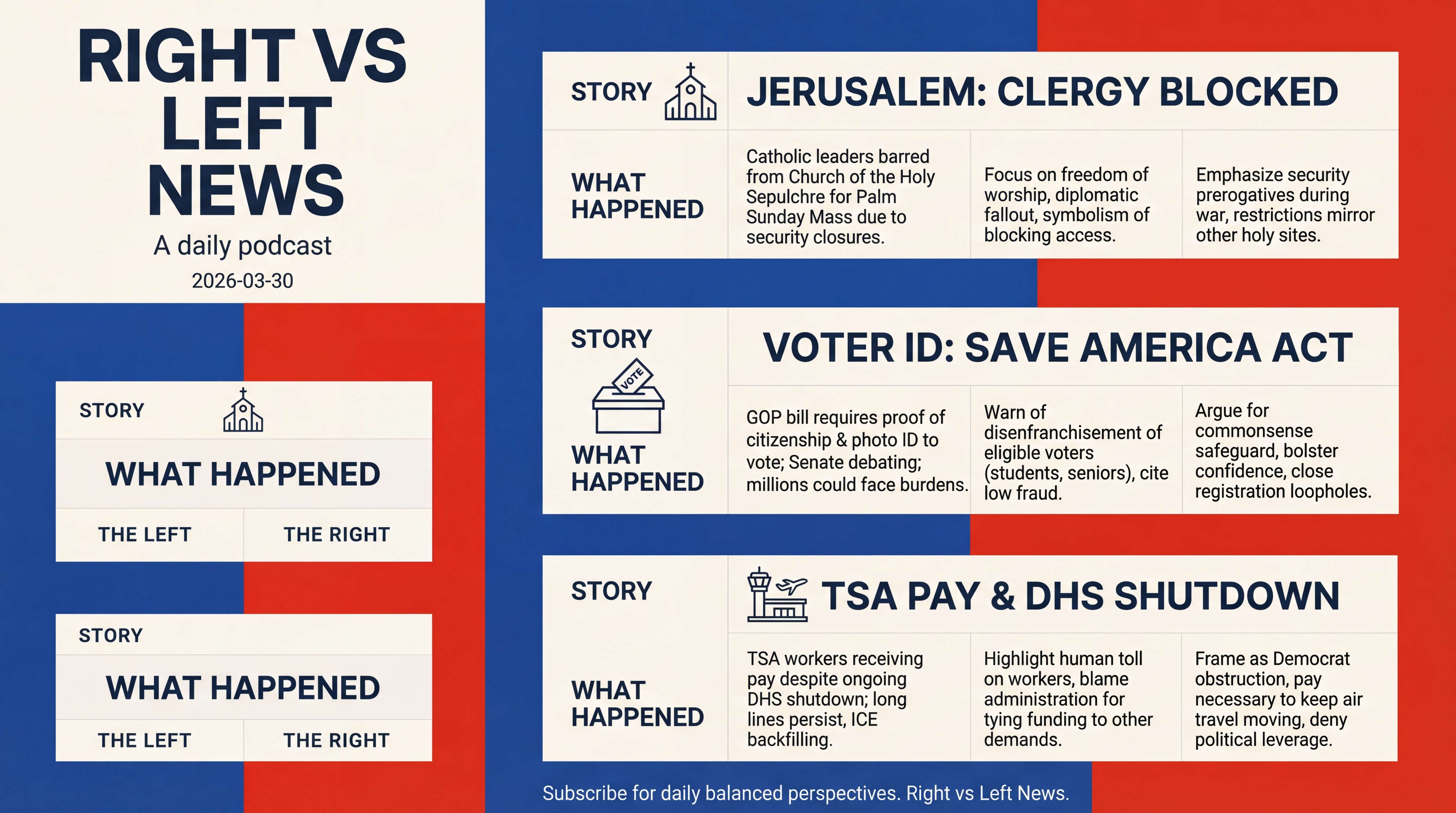 Infographic for Sacred Standoff, Voter ID Fight, Court Tests