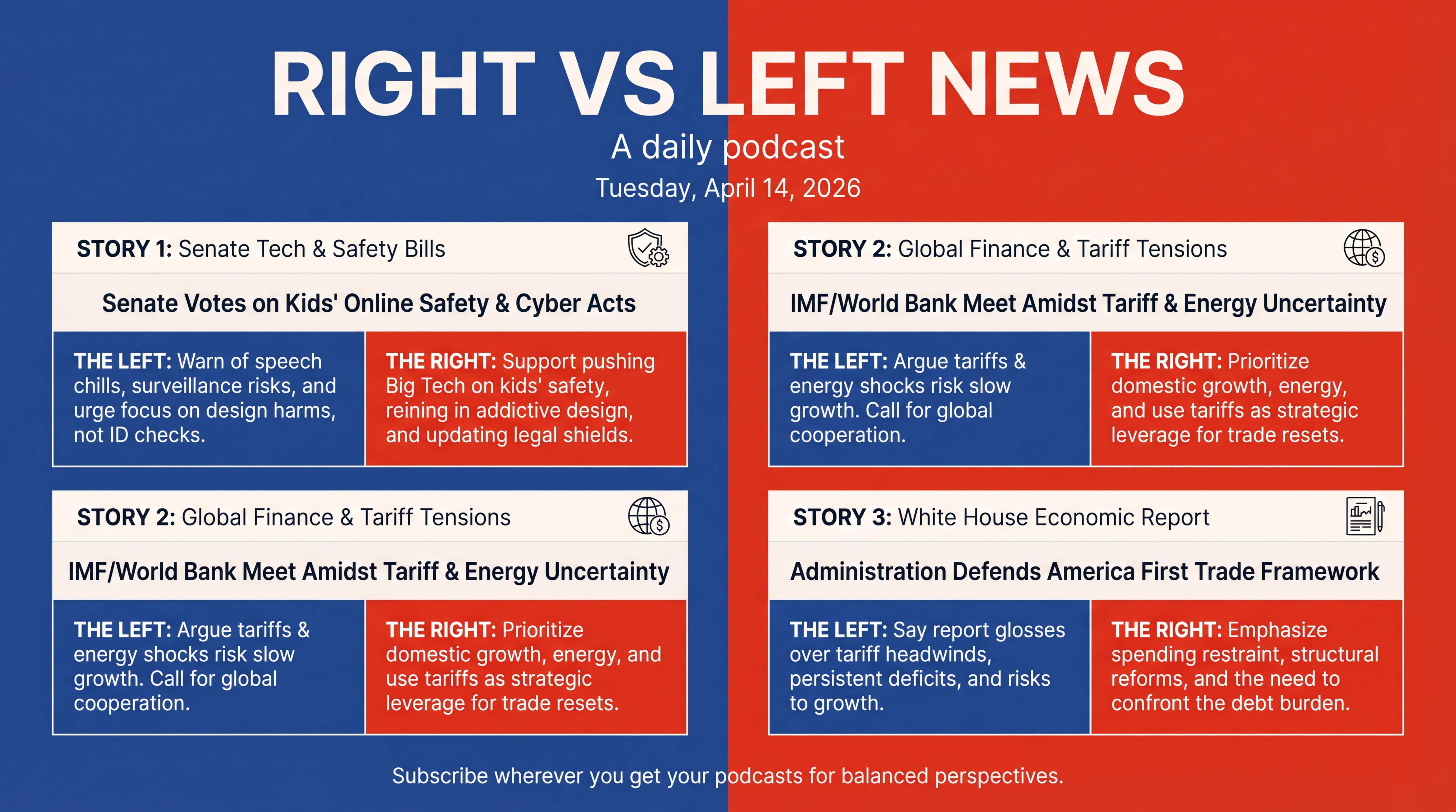 Infographic for Tech Safety, Tariff Tensions, and a DOJ Deadline