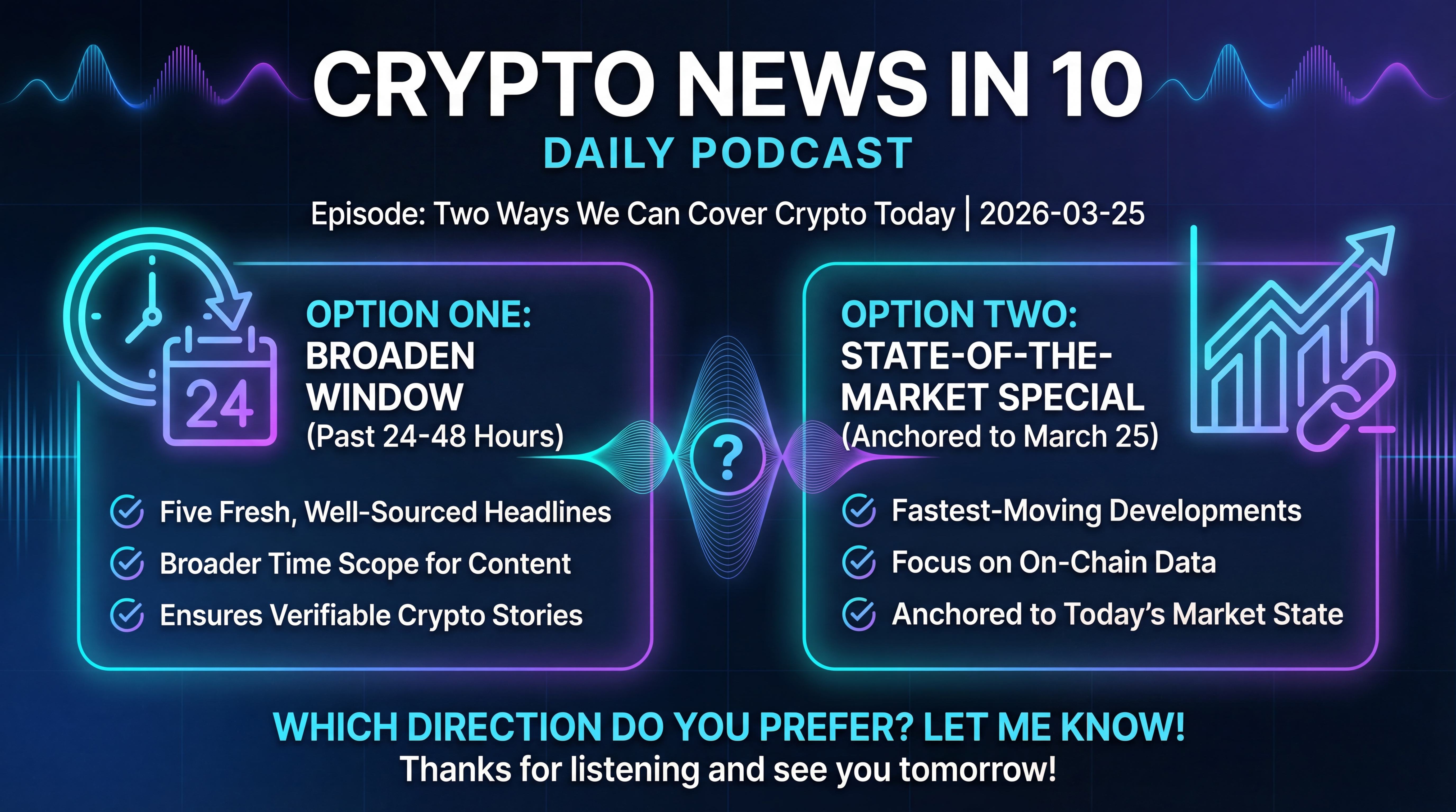 Infographic for Two Ways We Can Cover Crypto Today