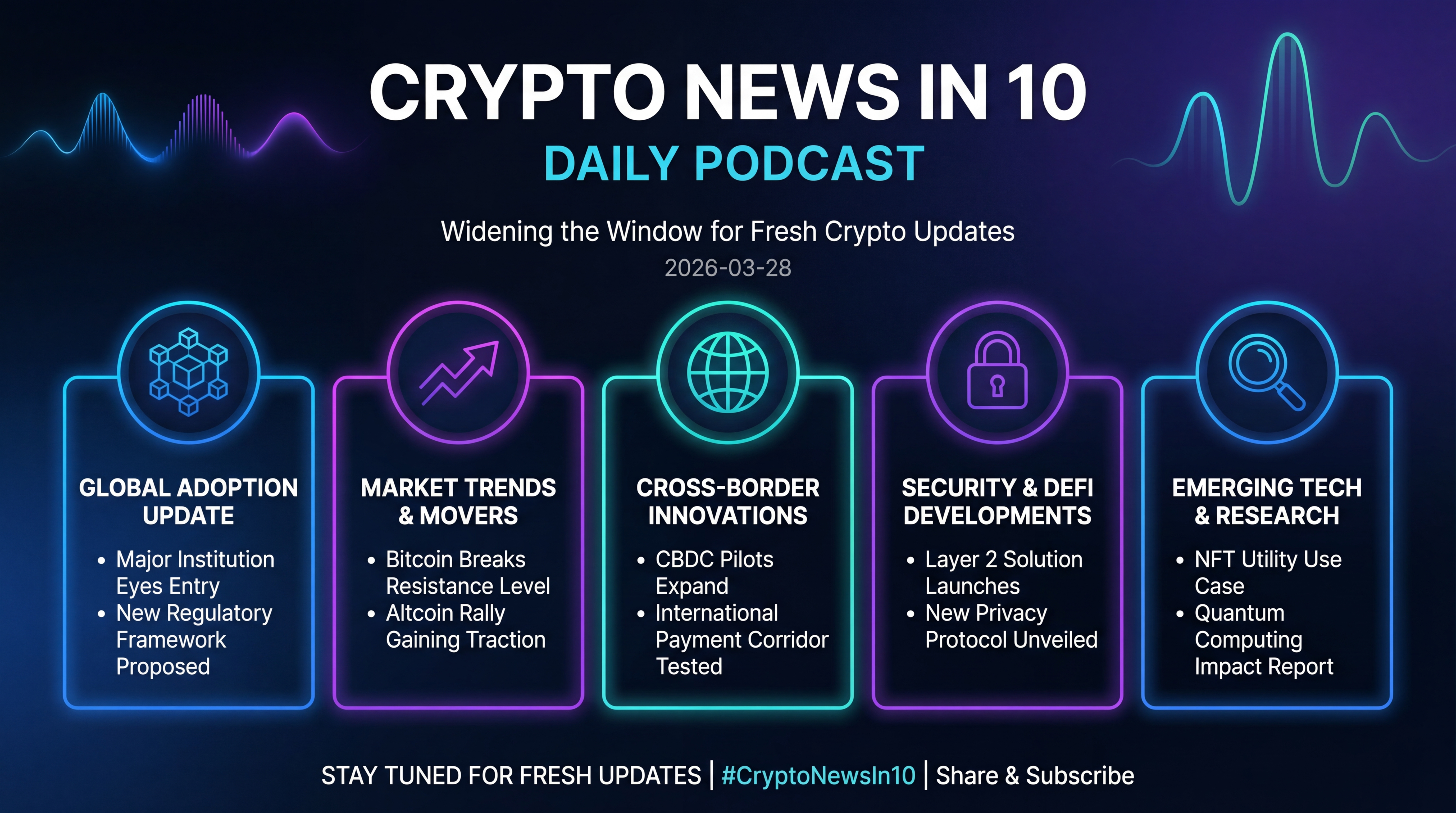 Infographic for Widening the Window for Fresh Crypto Updates